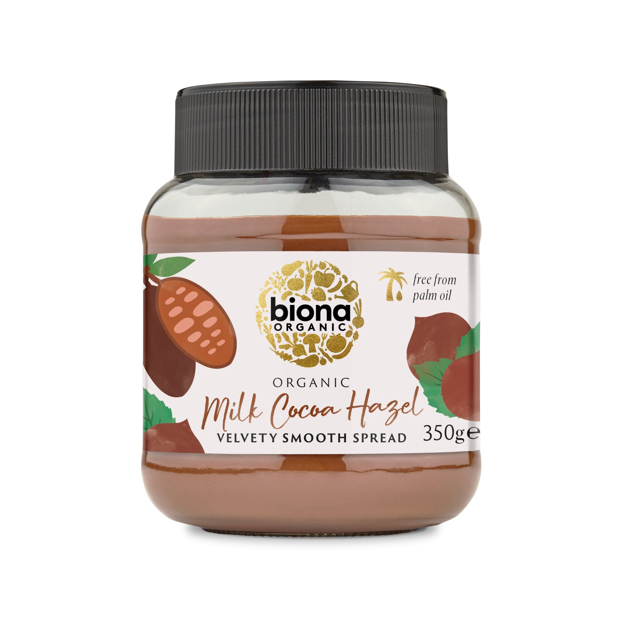 Biona Milk Chocolate Hazelnut Spread 350g - Glam Organic | Health and Wellness Store - Biona