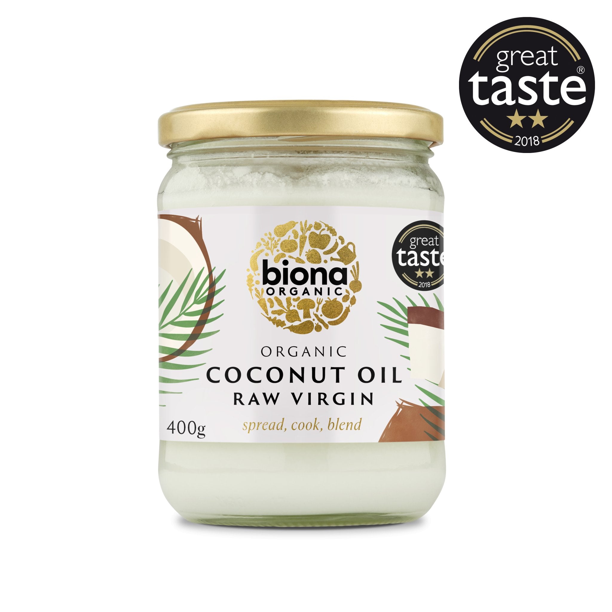 BIONA Organic Raw Virgin Coconut Oil 400g - Glam Organic | Health and Wellness Store - BIONA ORGANIC