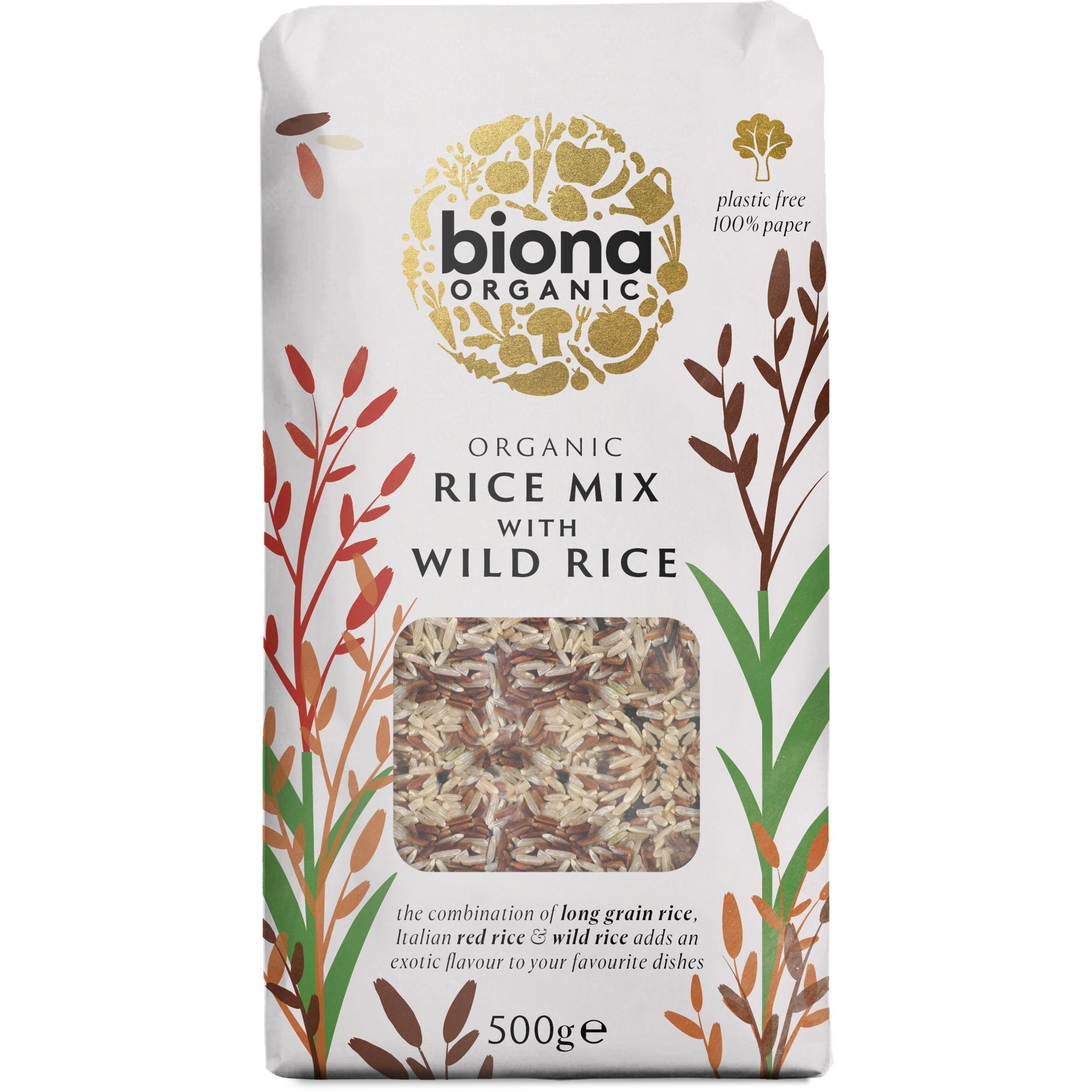 Biona Organic Wild Rice Mix 500g - Glam Organic | Health and Wellness Store - Biona