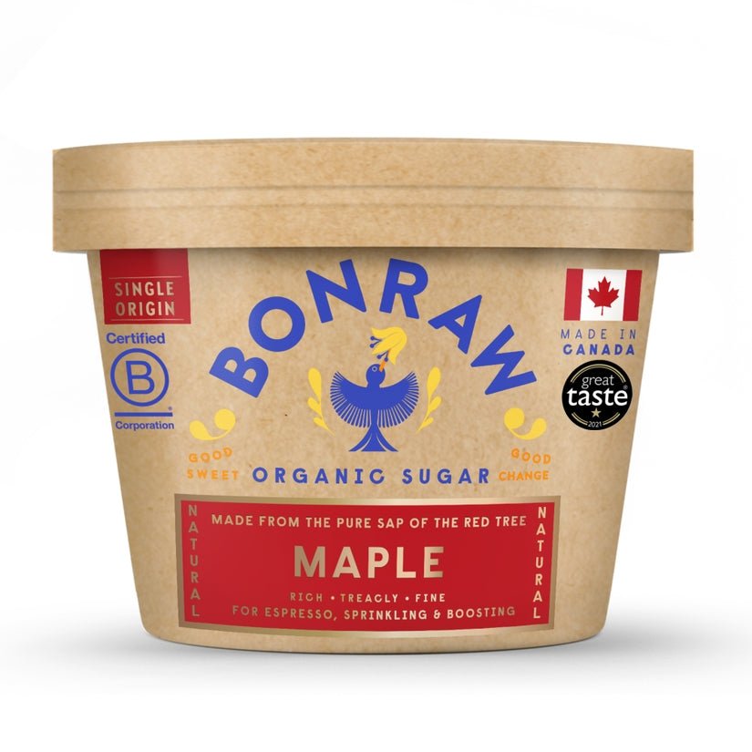 BONRAW Organic Fine Maple Sugar 125g - Glam Organic | Health and Wellness Store - BONRAW