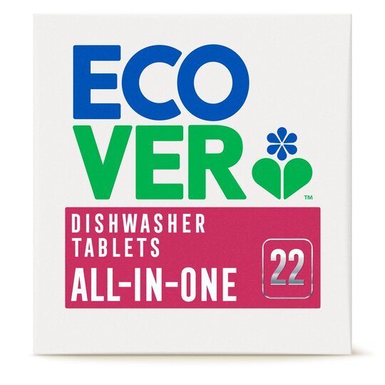 Ecover Dishwasher Tabs All In One 440G - Glam Organic | Health and Wellness Store - Ecover