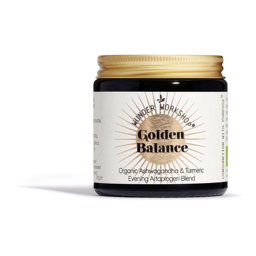 Golden Balance - organic adaptogen blend w/Ashwagandha - Glam Organic | Health and Wellness Store - WUNDER WORKSHOP