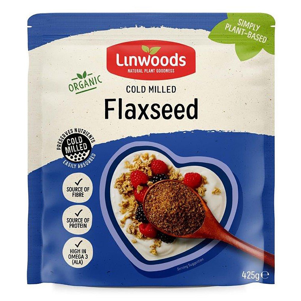 Linwoods Milled Organic Flaxseed - 425g - Glam Organic | Health and Wellness Store - Linwoods