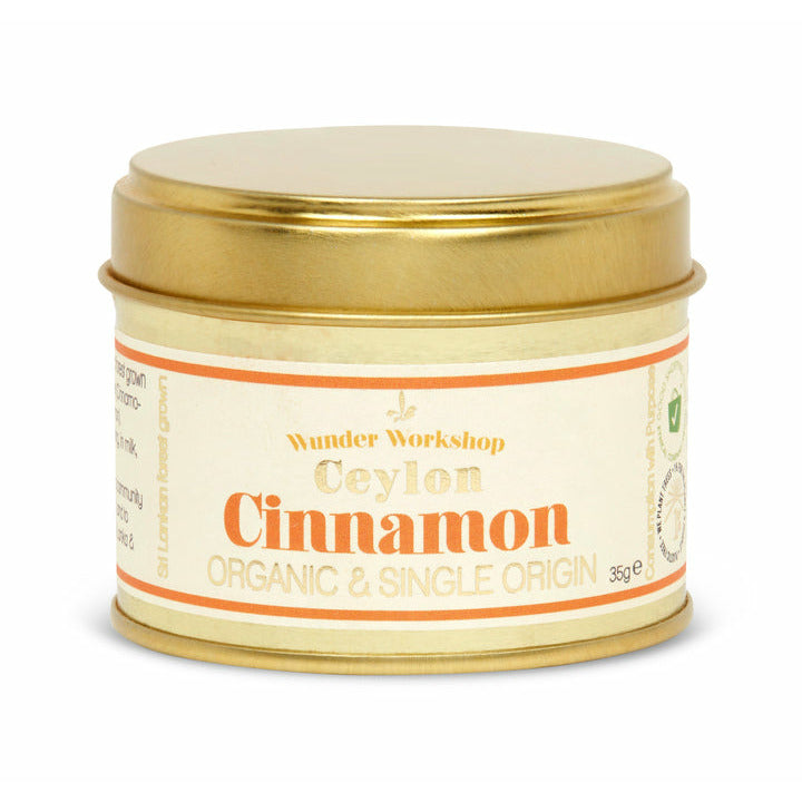 WUNDER WORKSHOPS Organic Ceylon Cinnamon (35g) 